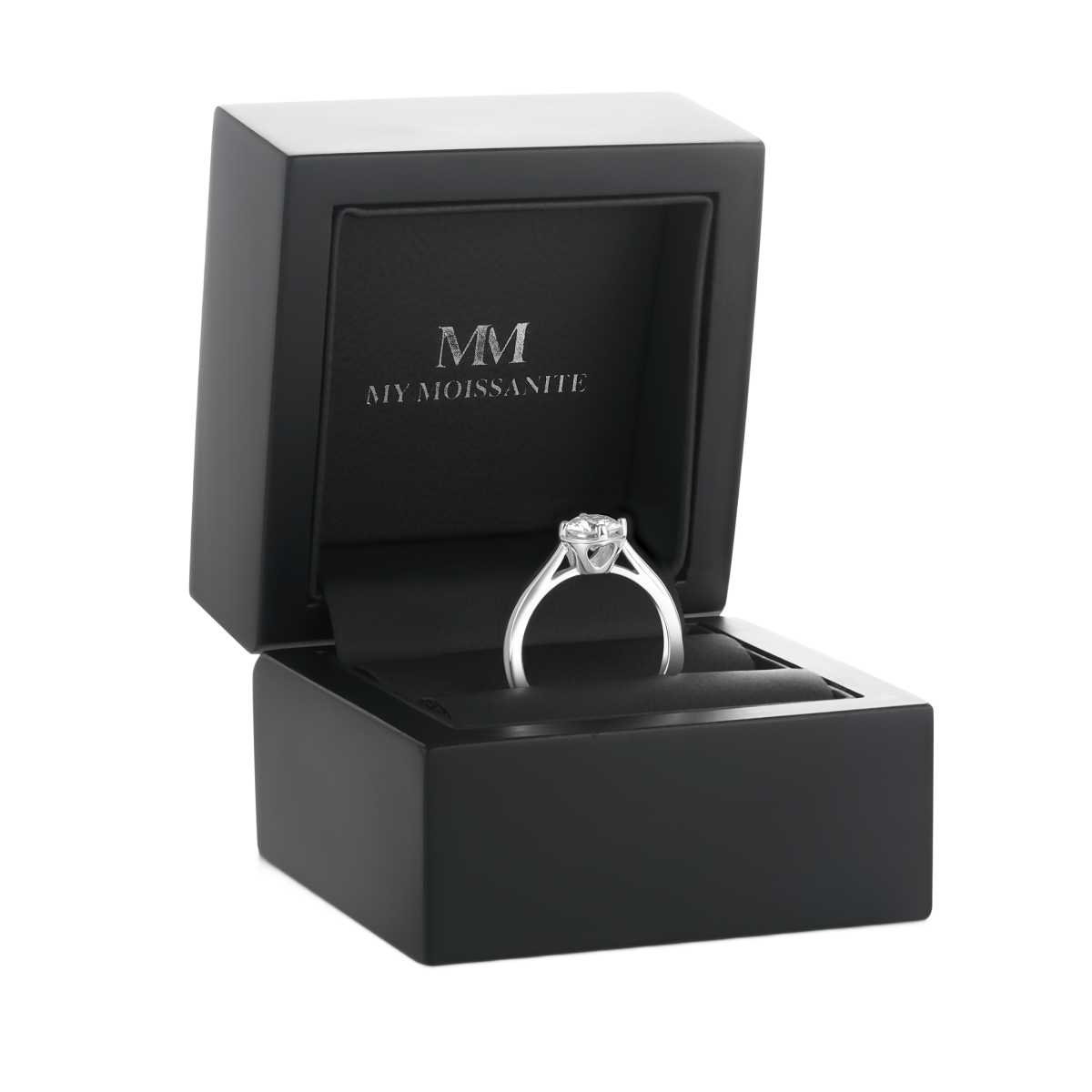 Unum - Justerbar solitairering med moissanite